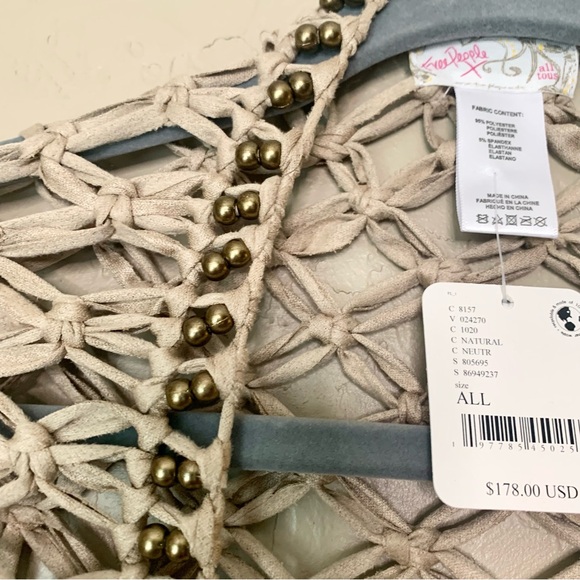 Free People Sunrise FABULOUS Fringe Faux-Suede Shawl - Picture 8 of 14